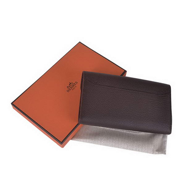 Cheap Fake Hermes Constance Long Wallets Brown Calfskin Leather Gold - Click Image to Close